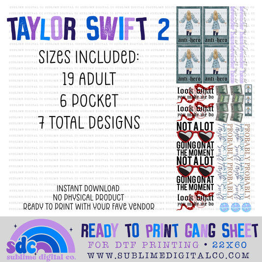 TS 2 • Premade Gang Sheets • Instant Download • Sublimation Design