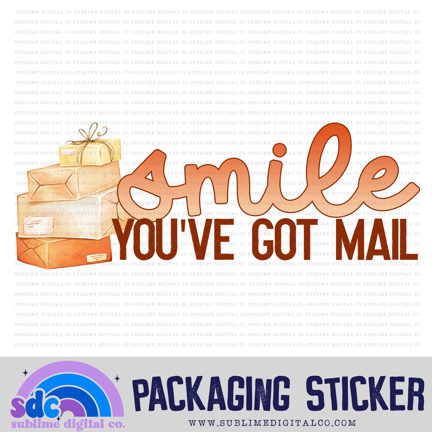Smile | Small Business Stickers | Digital Download | PNG File