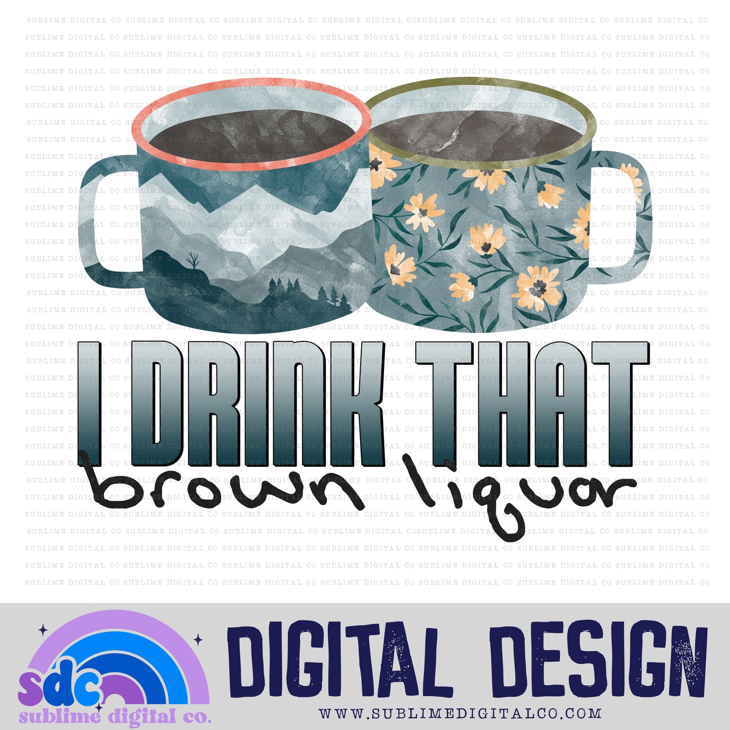 Coffee 4 - BL • TS • Instant Download • Sublimation Design