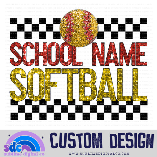 Softball • Custom Design • Sports • Customs • Instant Download • Sublimation Design