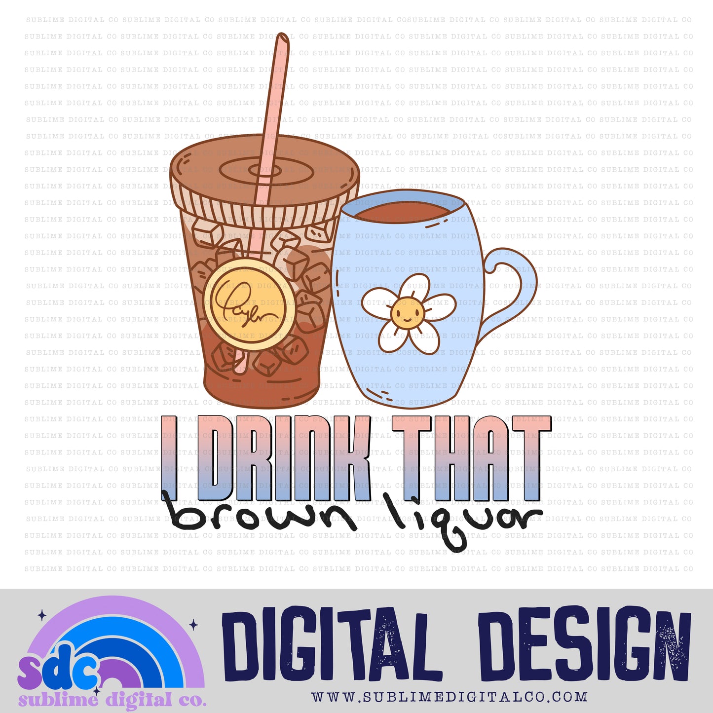 Coffee 5 - BL • TS • Instant Download • Sublimation Design
