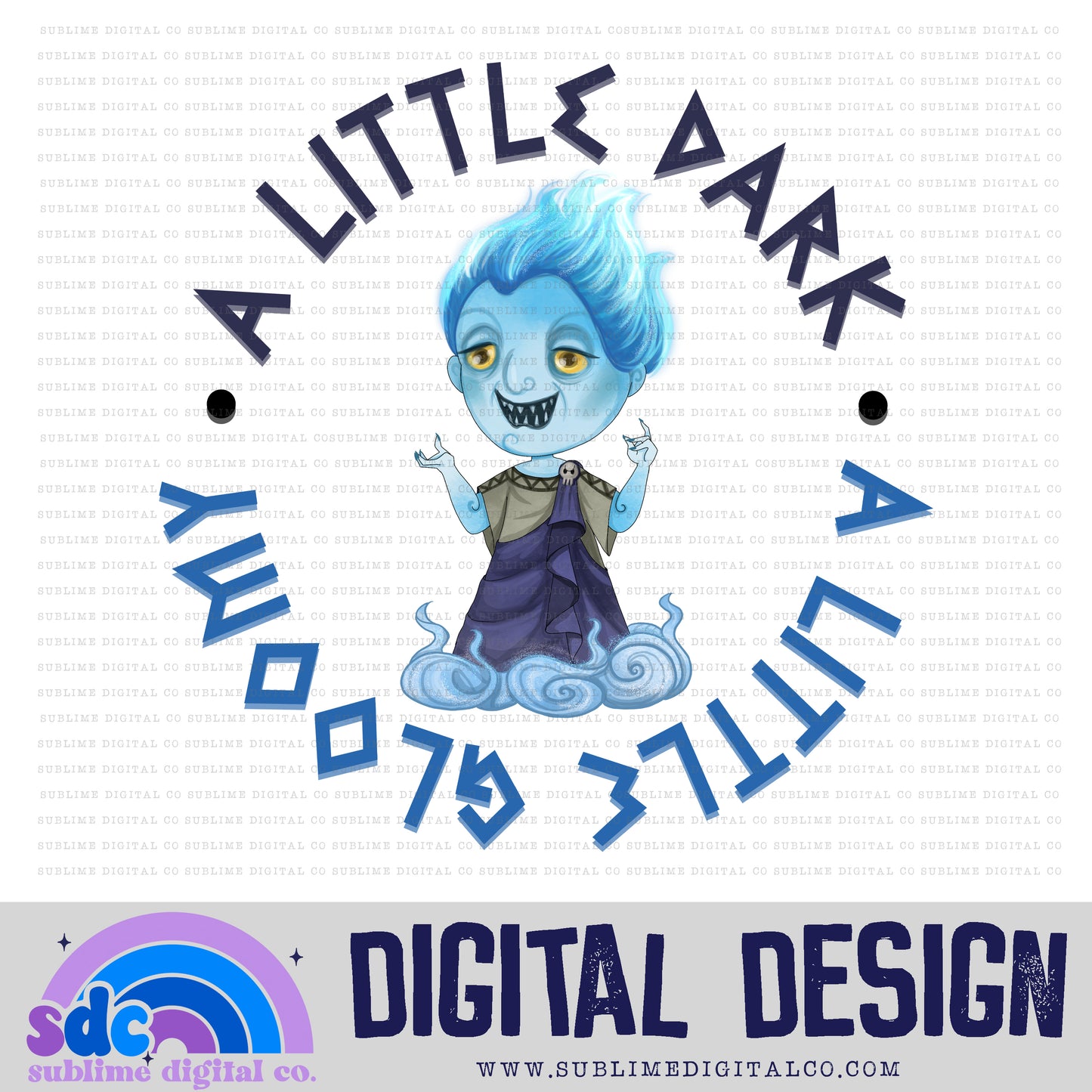 Dark & Gloomy • Strong Hero • Instant Download • Sublimation Design