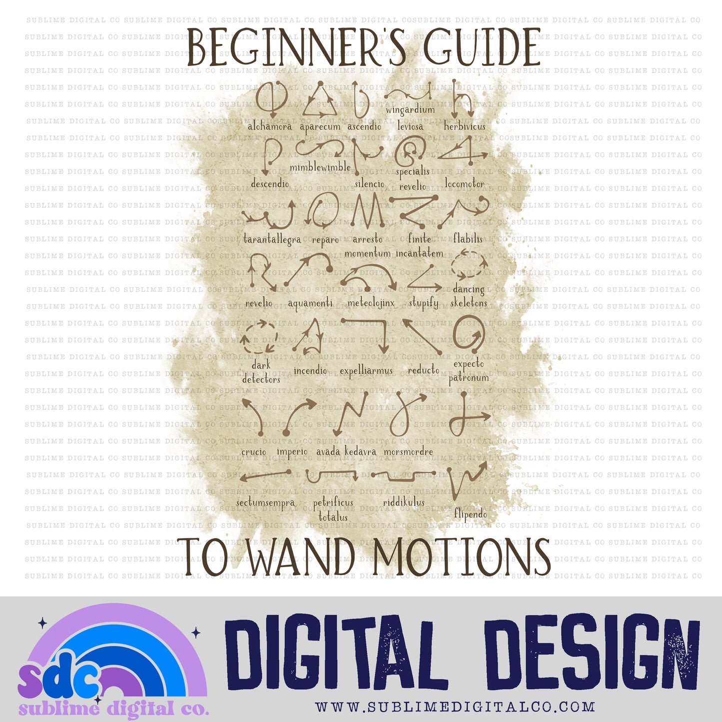 Beginner's Guide • Wizards • Instant Download • Sublimation Design