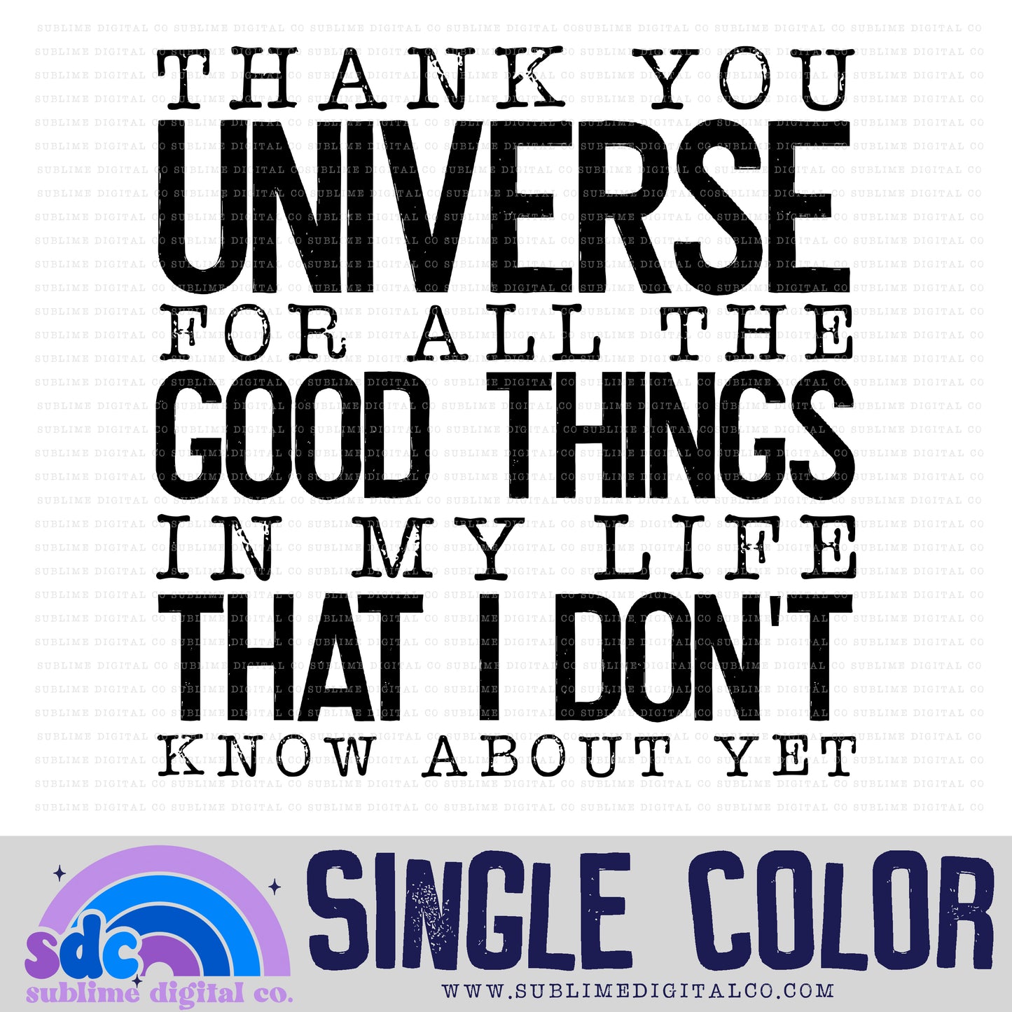 Thank You Universe • Witchy • Instant Download • Sublimation Design