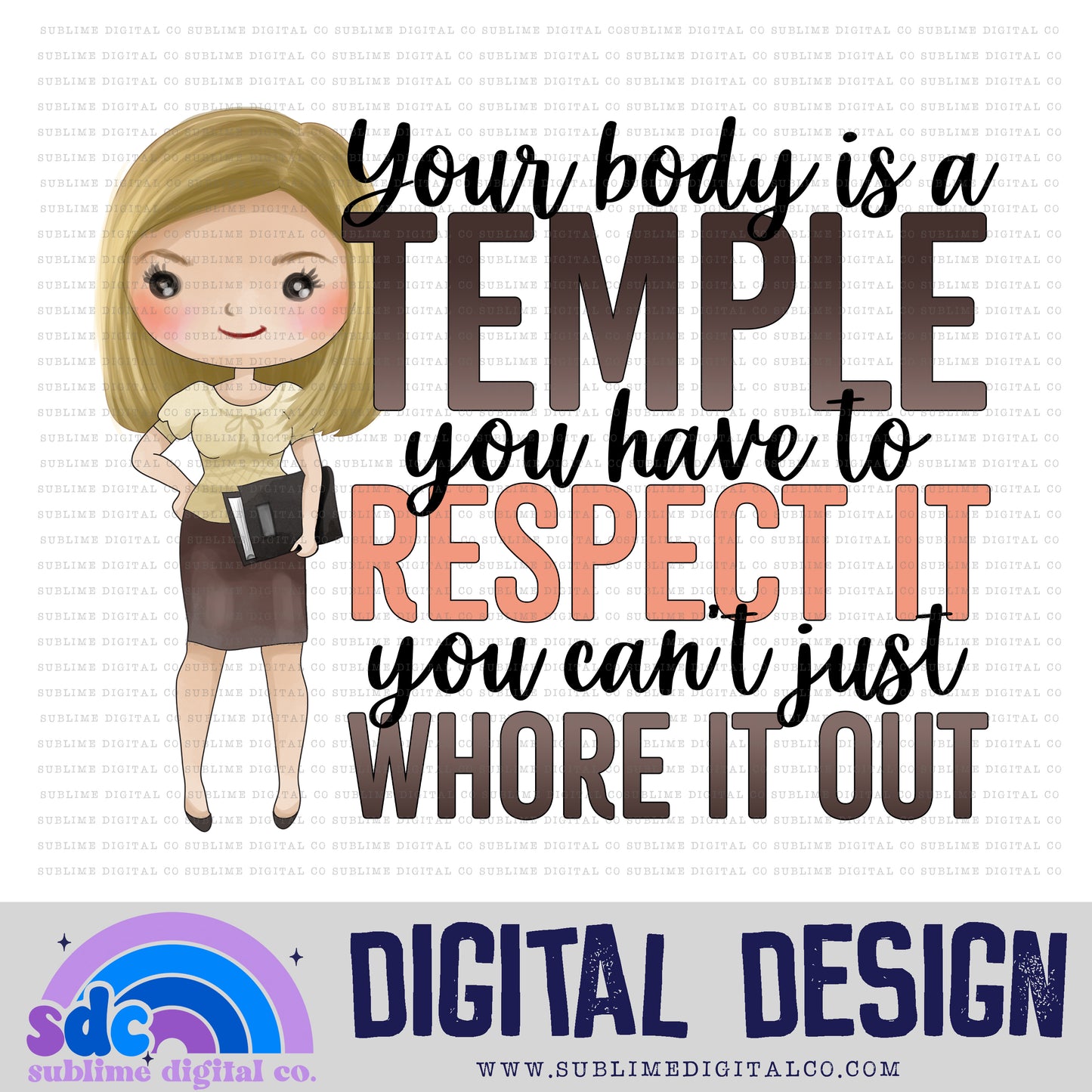 Temple • Paper Company • Instant Download • Sublimation Design