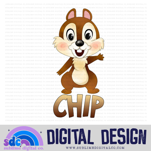 Brown Chipmunk • Clubhouse • Instant Download • Sublimation Design