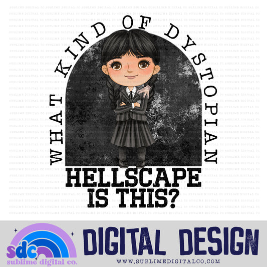 Hellscape • Creepy Family • Instant Download • Sublimation Design