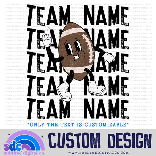 Custom Team Name Football Character - Basketball • Customs • Sports • Instant Download • Sublimation Design
