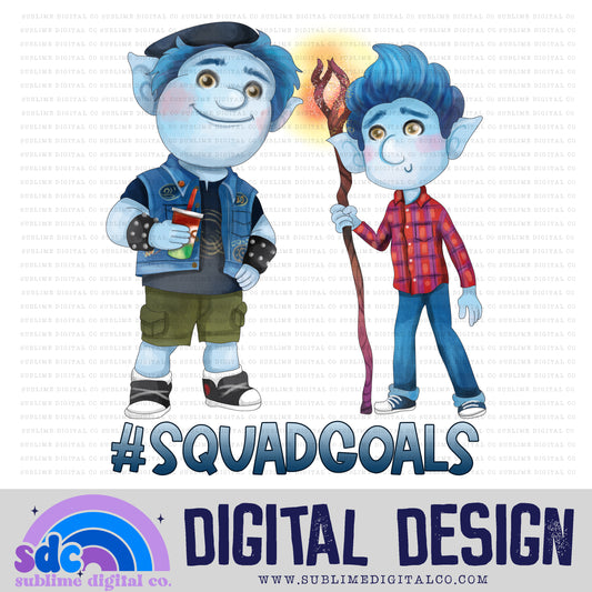 Squad Goals • Elf Brothers • Instant Download • Sublimation Design