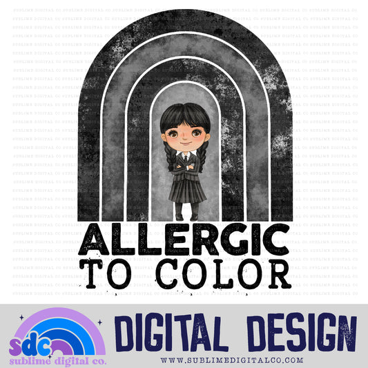 Allergic • Creepy Family • Instant Download • Sublimation Design