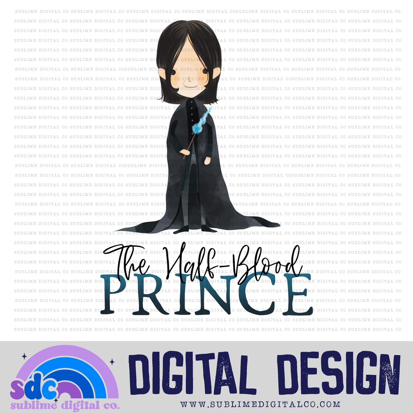 Half Blood • Wizard • Instant Download • Sublimation Design