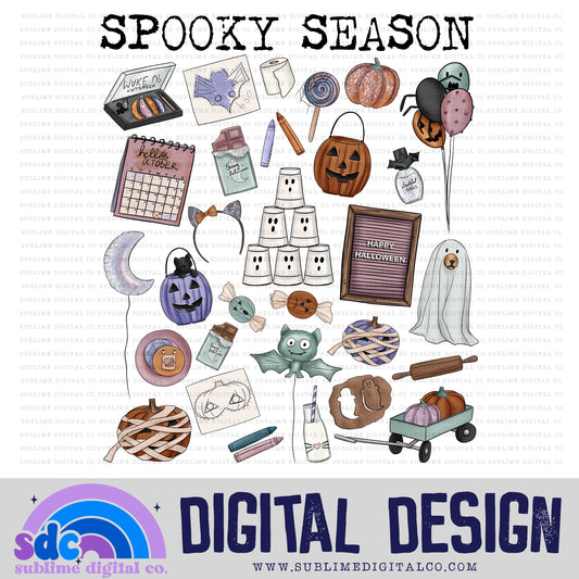 Spooky Season • Halloween • Instant Download • Sublimation Design