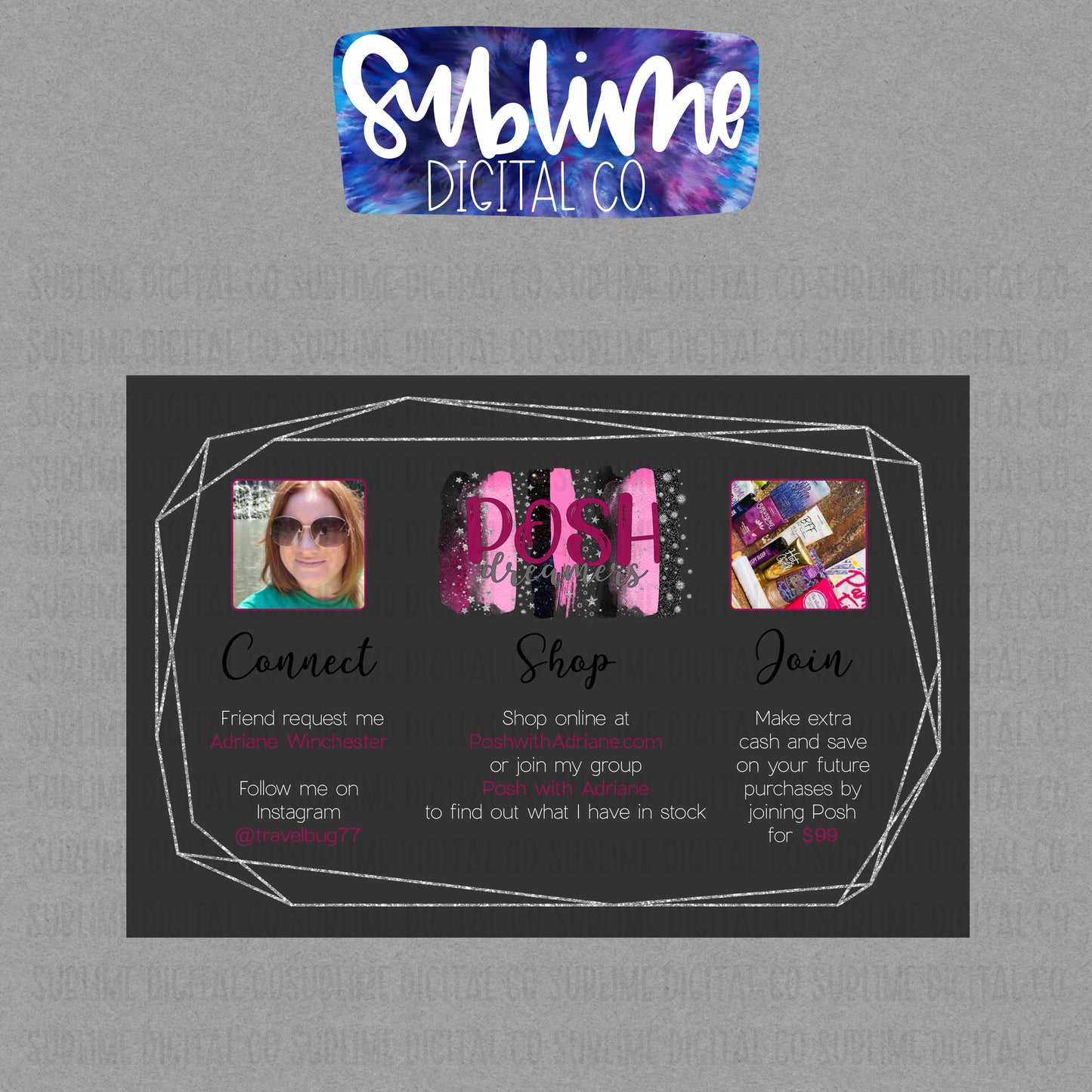 One Sided Post Card • Business Branding • Custom Digital Designs