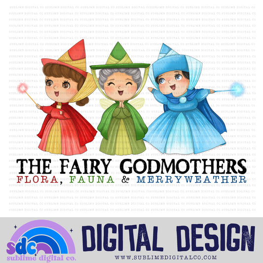 Fairy Godmothers • Sleeping Princess • Princesses • Instant Download • Sublimation Design