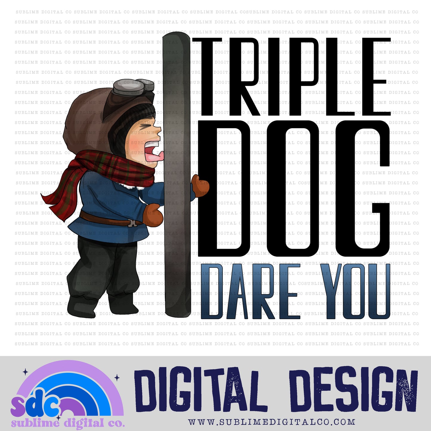 Dare You • Christmas • Instant Download • Sublimation Design