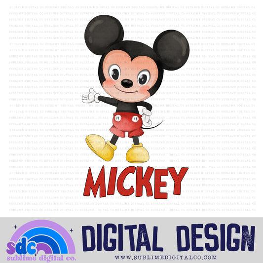 Red Mouse • Clubhouse • Instant Download • Sublimation Design