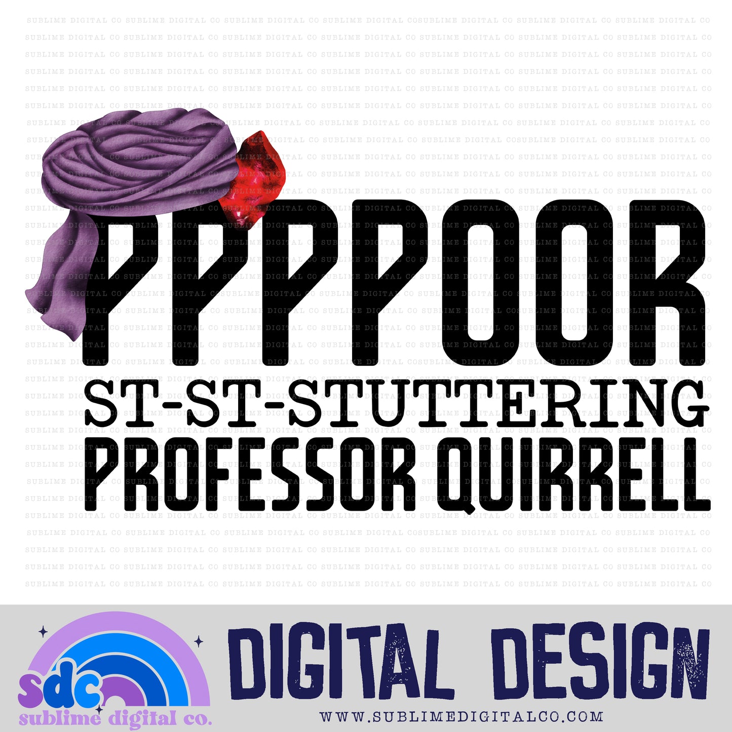 Poor Professor • Wizards • Instant Download • Sublimation Design