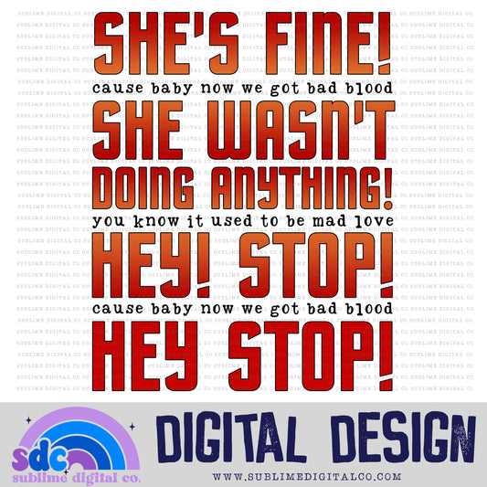 Hey Stop • TS • Instant Download • Sublimation Design