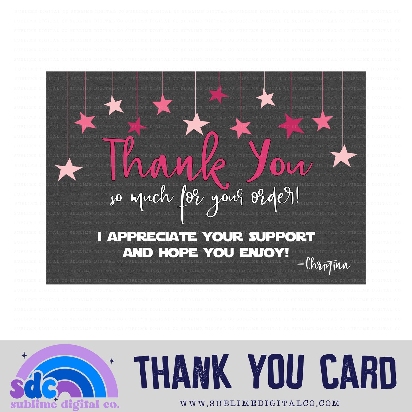 Thank You Card Design • Business Branding • Custom Digital Designs