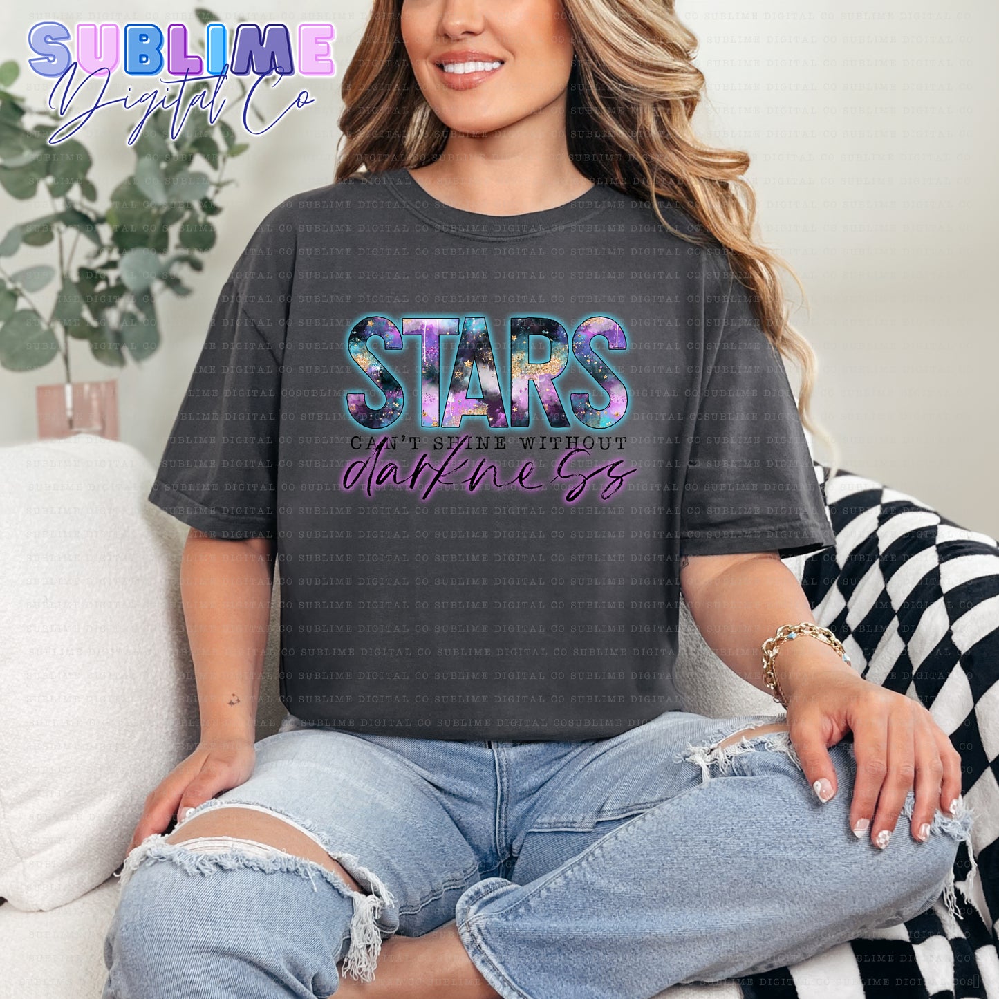 Stars • Mental Health Awareness • Instant Download • Sublimation Design