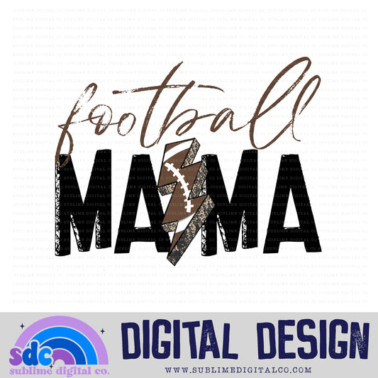 Football Mama - Lightning Bolt • Sports • Instant Download • Sublimation Design