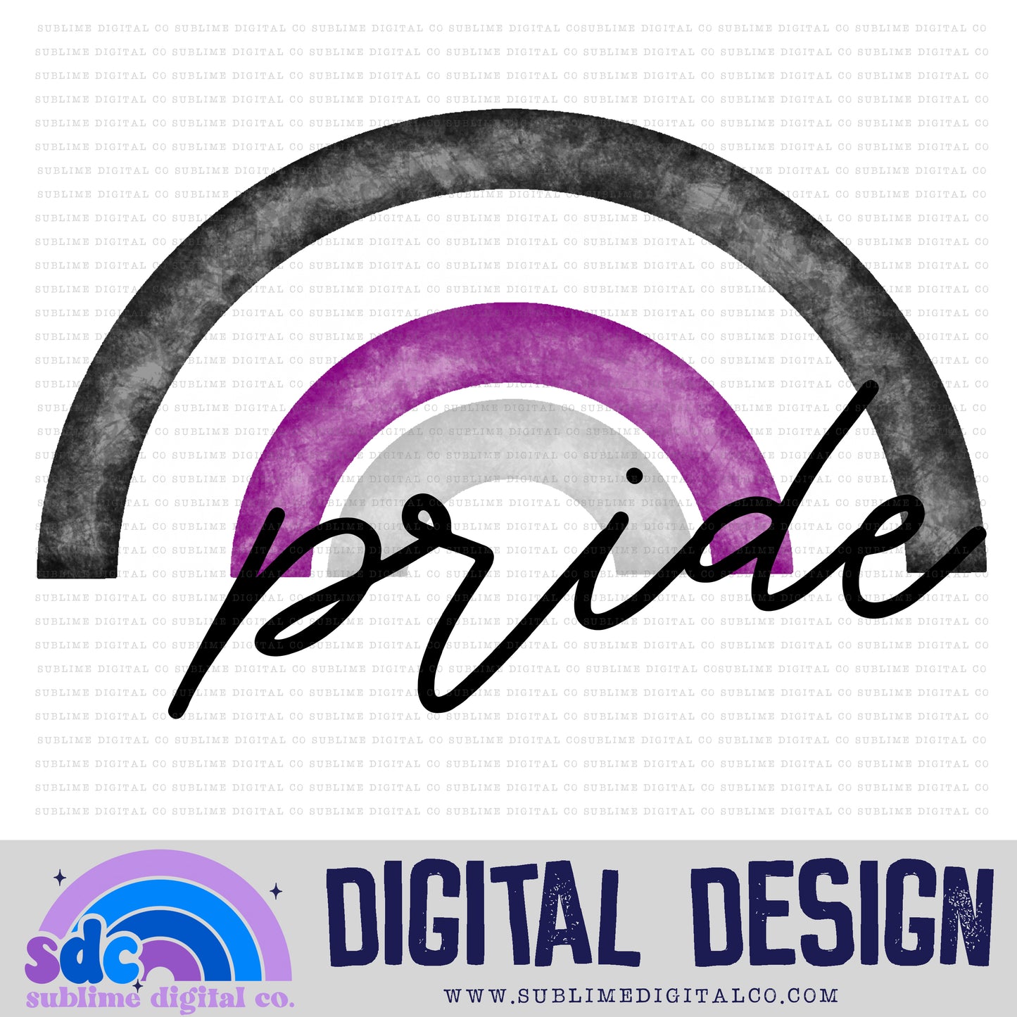 Demisexual Pride • Rainbows • Pride • Instant Download • Sublimation Design