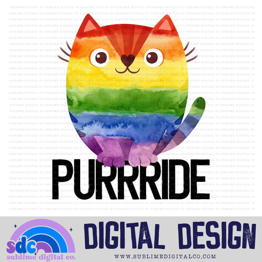 Purrride 2 • Pride • Instant Download • Sublimation Design