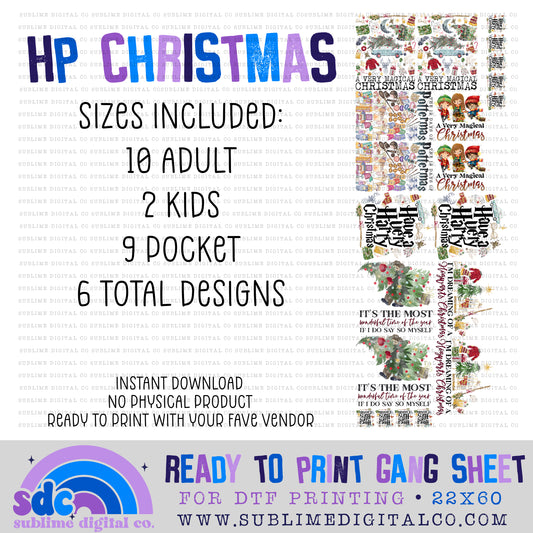 Wizard Christmas • Premade Gang Sheets • Instant Download • Sublimation Design