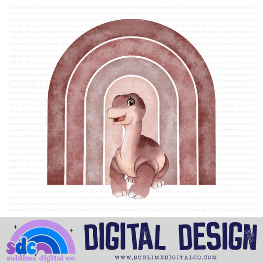 Little Dinosaur Rainbow • Dinosaurs • Instant Download • Sublimation Design