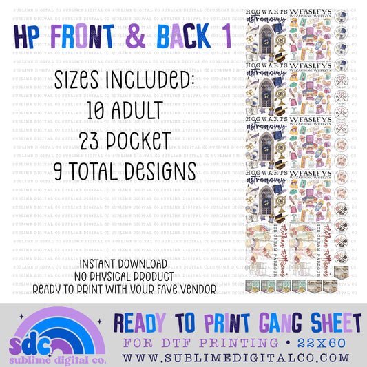 HP FB 1 - 7 • Premade Gang Sheets • Instant Download • Sublimation Design