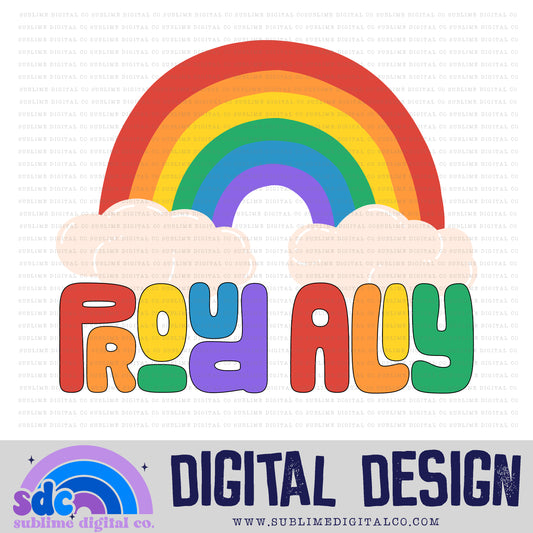 Proud Ally • Pride • Instant Download • Sublimation Design