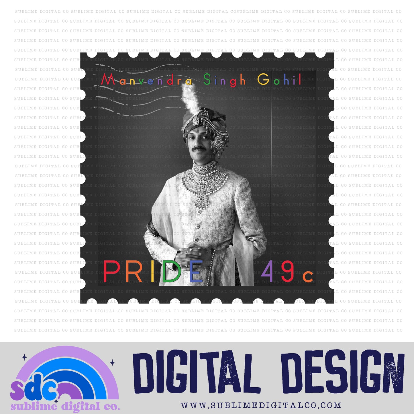 MSG Stamp • Pride • Instant Download • Sublimation Design