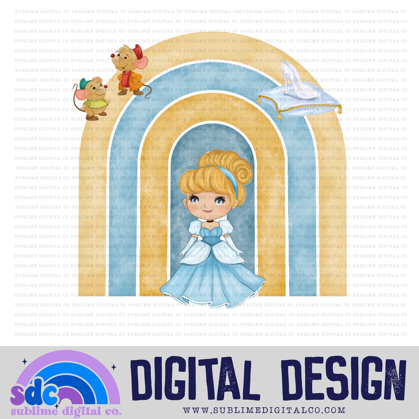 Princess Rainbows • Digital Design Bundles • Instant Download • Sublimation Design