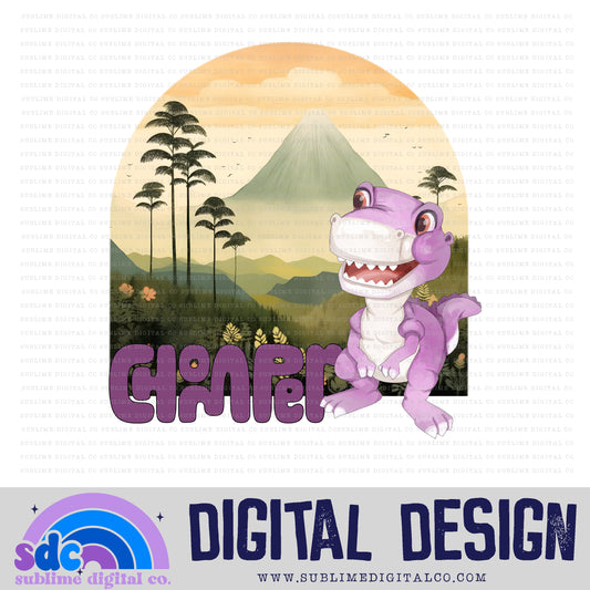 Big Purple Dinosaur • Dinosaurs • Instant Download • Sublimation Design