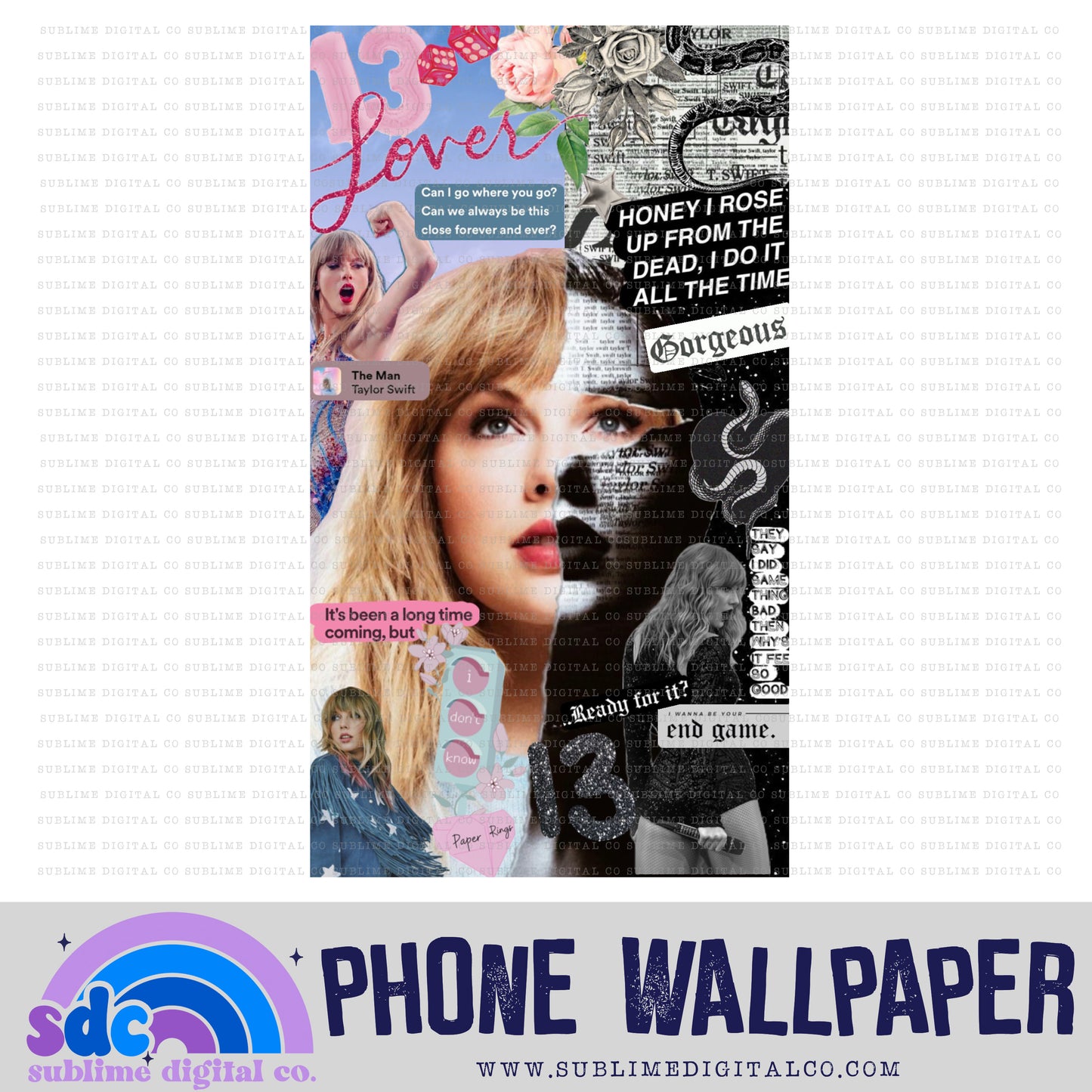 LoveRep • Phone Wallpaper Designs • Instant Download • Sublimation Design