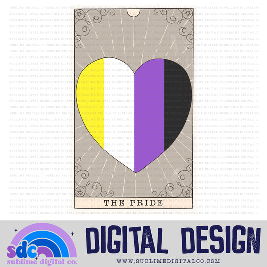 Nonbinary Tarot Card • Pride • Instant Download • Sublimation Design