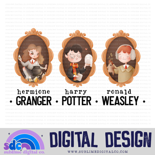3 Wizards • Wizards • Instant Download • Sublimation Design