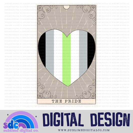 Agender Tarot Card • Pride • Instant Download • Sublimation Design