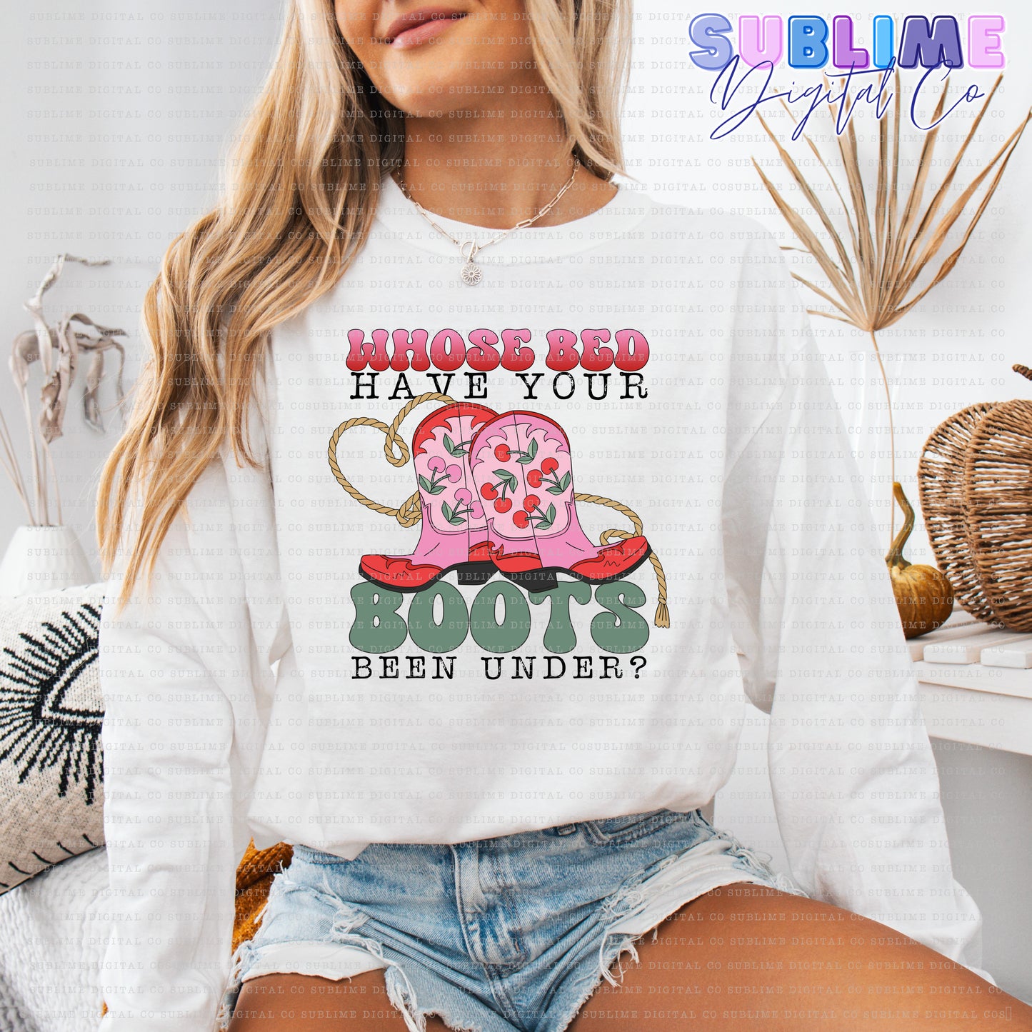 Whose Bed • Valentine’s Day • Instant Download • Sublimation Design