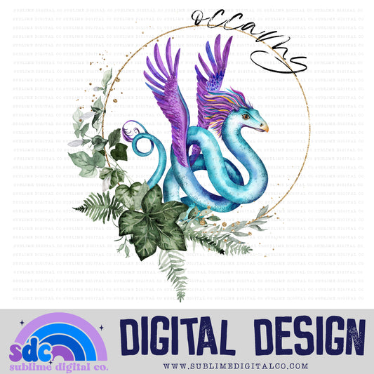 Magical Creature Ivy Frame 5 • Wizards • Instant Download • Sublimation Design