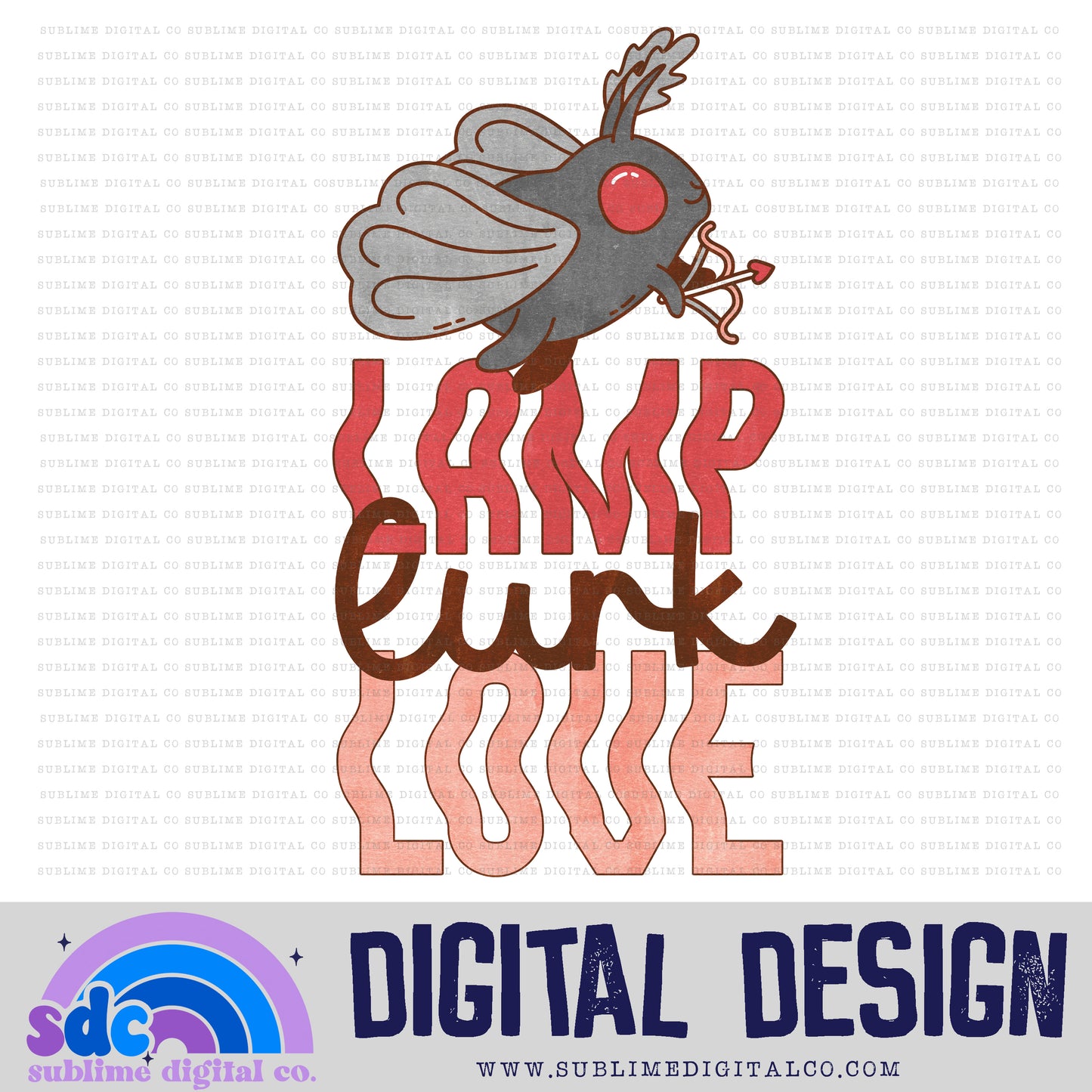 Lamp Lurk Love • Valentine’s Day • Instant Download • Sublimation Design