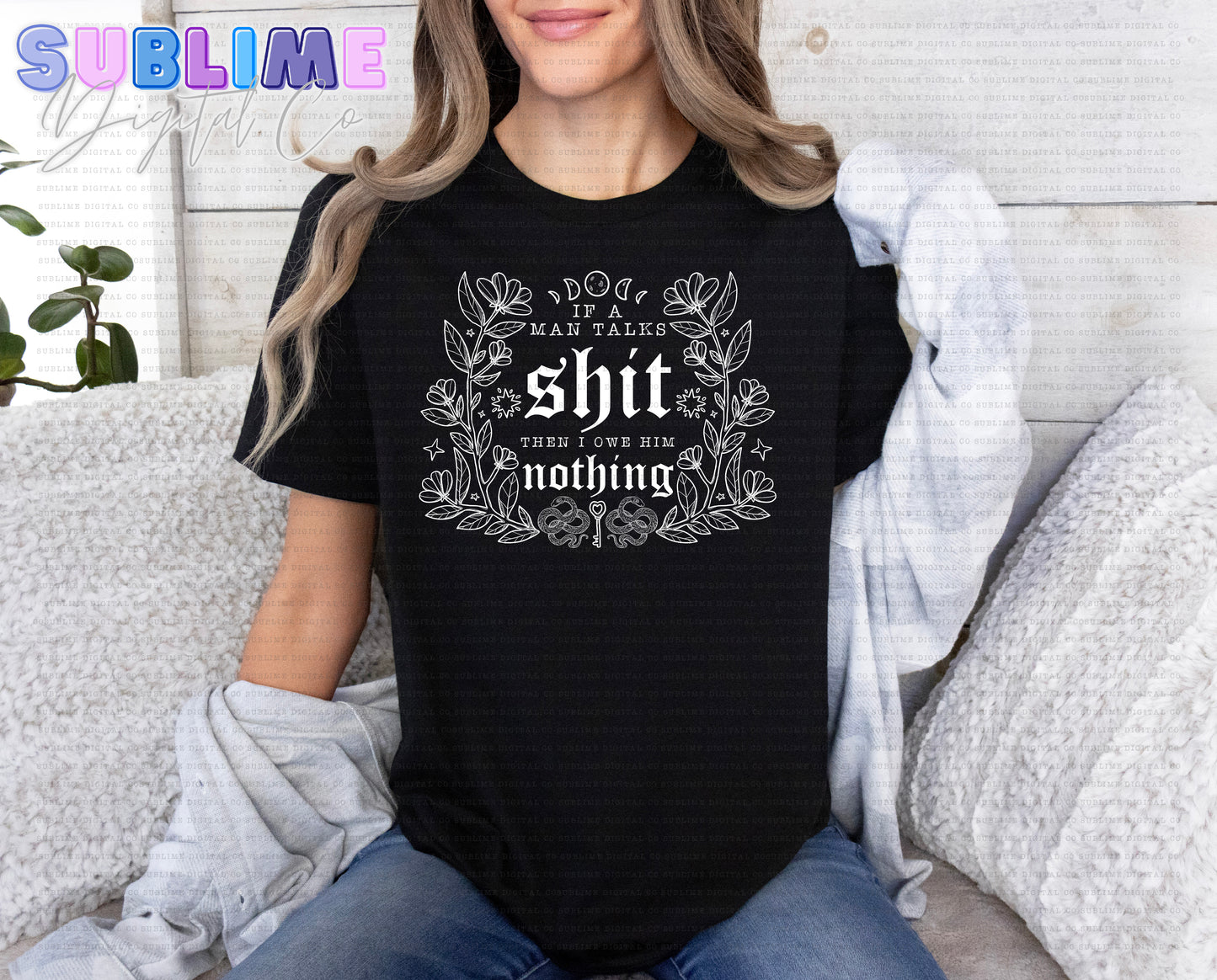 Talks Shit • Single Color • Adult Apparel • Made to Order • TAT: Up To 21 Days
