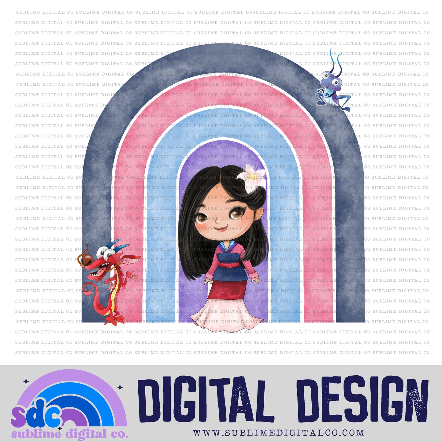 Princess Rainbows • Digital Design Bundles • Instant Download • Sublimation Design