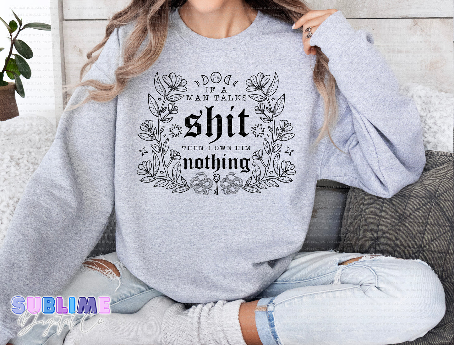 Talks Shit • Single Color • Adult Apparel • Made to Order • TAT: Up To 21 Days