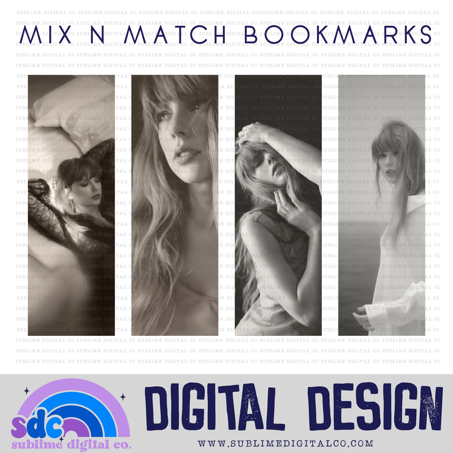 TS11TTPD Mix n Match Bookmark Bundle • TS • Instant Download • Sublimation Design