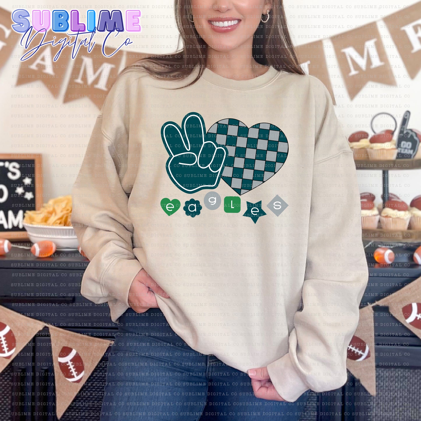 Peace Love • PE • Sports • Instant Download • Sublimation Design