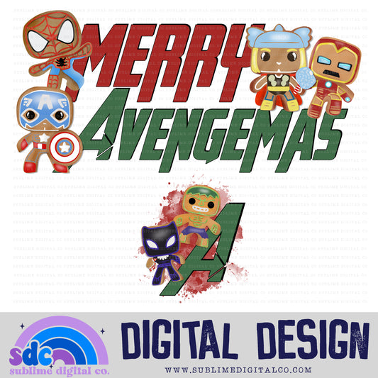 Christmas Heroes with Sleeve Design • Heroes • Instant Download • Sublimation Design