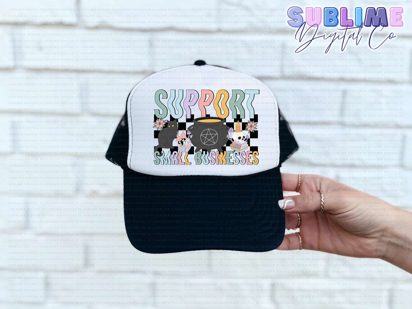 Witchy • Pocket/Hat Design • Rep Your Business • Instant Download • Sublimation Design