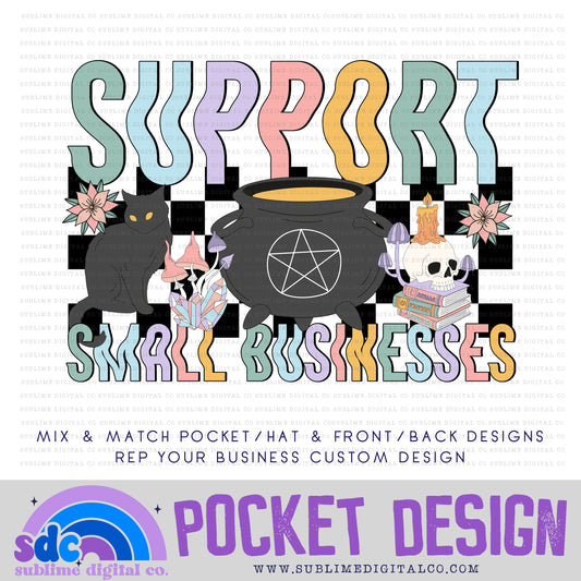 Witchy • Pocket/Hat Design • Rep Your Business • Instant Download • Sublimation Design