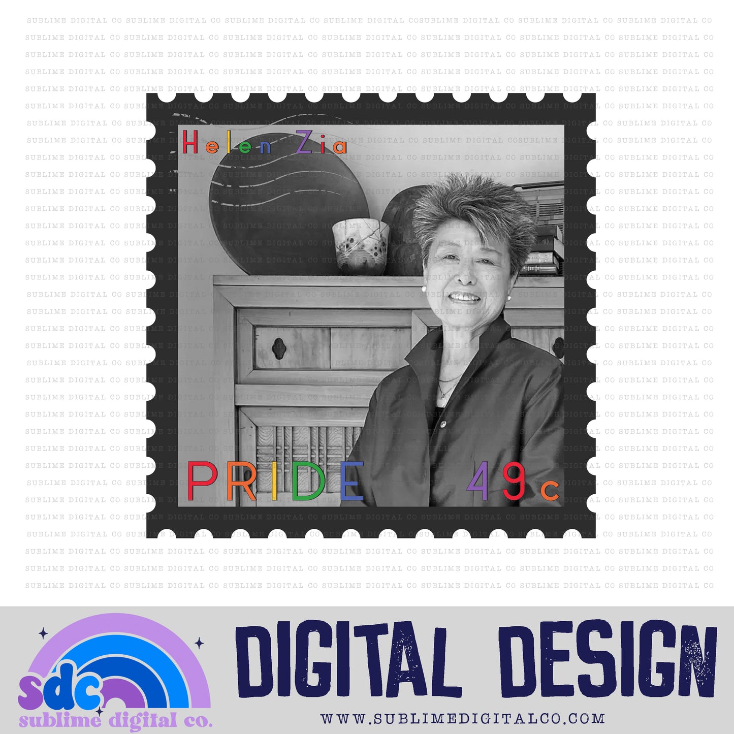 HZ Stamp • Pride • Instant Download • Sublimation Design